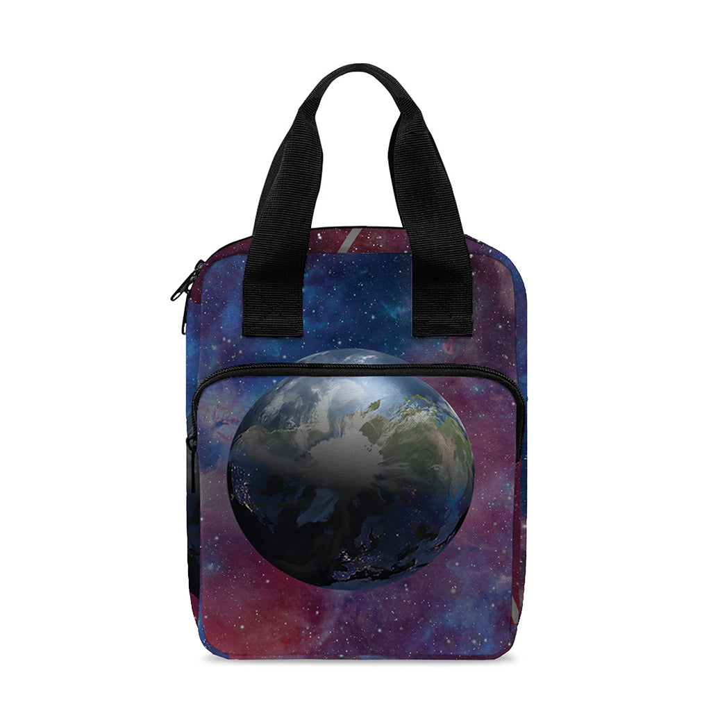 Galaxy Lunar Phase Print Bible Tote Bag