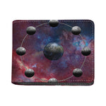 Galaxy Lunar Phase Print Bifold Wallet