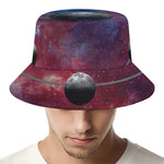 Galaxy Lunar Phase Print Bucket Hat