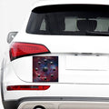 Galaxy Lunar Phase Print Car Sticker