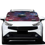 Galaxy Lunar Phase Print Car Windshield Snow Cover