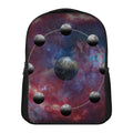 Galaxy Lunar Phase Print Casual Backpack