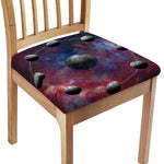Galaxy Lunar Phase Print Chair Cushion Cover