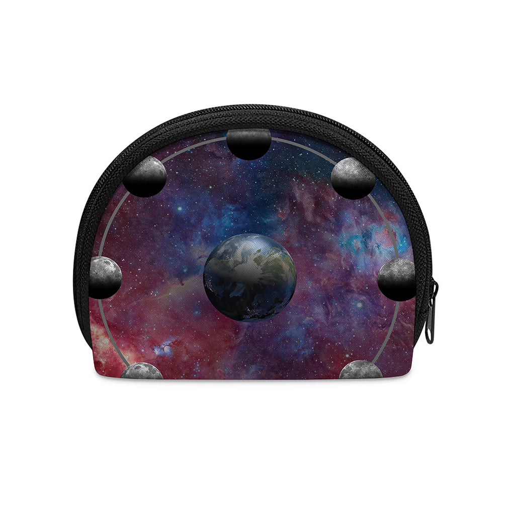 Galaxy Lunar Phase Print Coin Purse