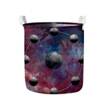Galaxy Lunar Phase Print Collapsible Laundry Basket