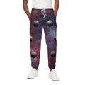 Galaxy Lunar Phase Print Cotton Sweatpants