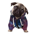 Galaxy Lunar Phase Print Dog Zip Up Hoodie