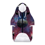 Galaxy Lunar Phase Print Dog Zip Up Hoodie