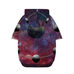 Galaxy Lunar Phase Print Dog Zip Up Hoodie