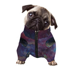 Galaxy Lunar Phase Print Dog Zip Up Jacket