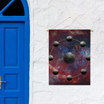 Galaxy Lunar Phase Print Garden Flag