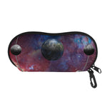 Galaxy Lunar Phase Print Glasses Case