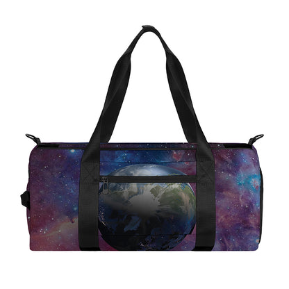 Galaxy Lunar Phase Print Gym Bag