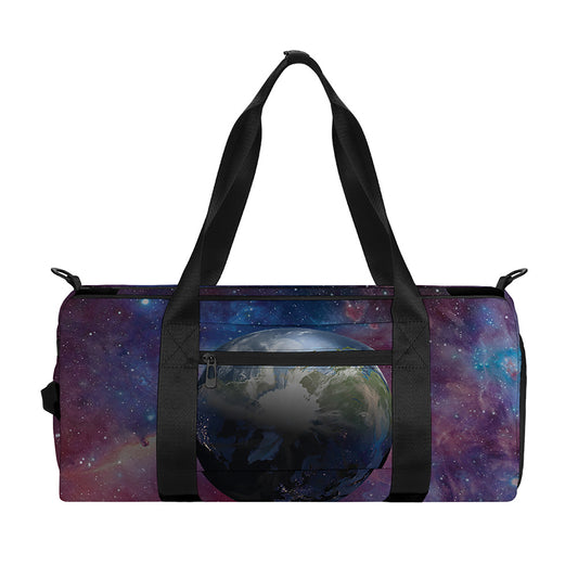 Galaxy Lunar Phase Print Gym Bag