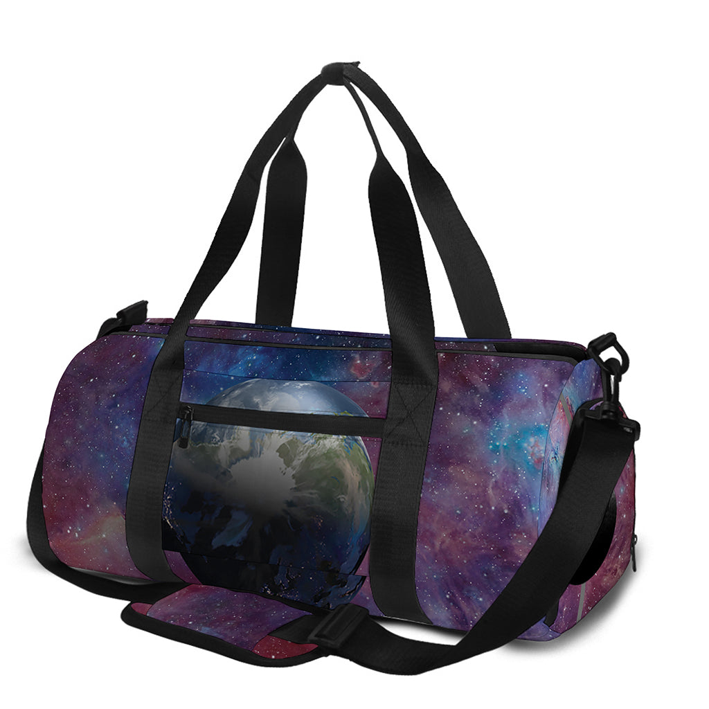 Galaxy Lunar Phase Print Gym Bag