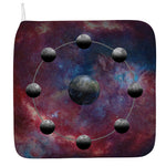 Galaxy Lunar Phase Print Hand Towel