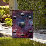 Galaxy Lunar Phase Print House Flag