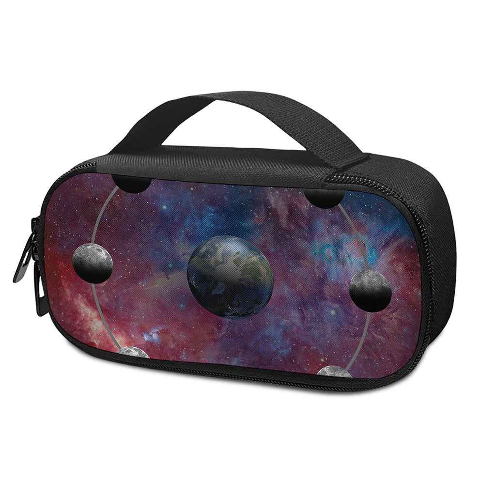 Galaxy Lunar Phase Print Insulin Cooler Travel Case