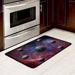 Galaxy Lunar Phase Print Kitchen Mat