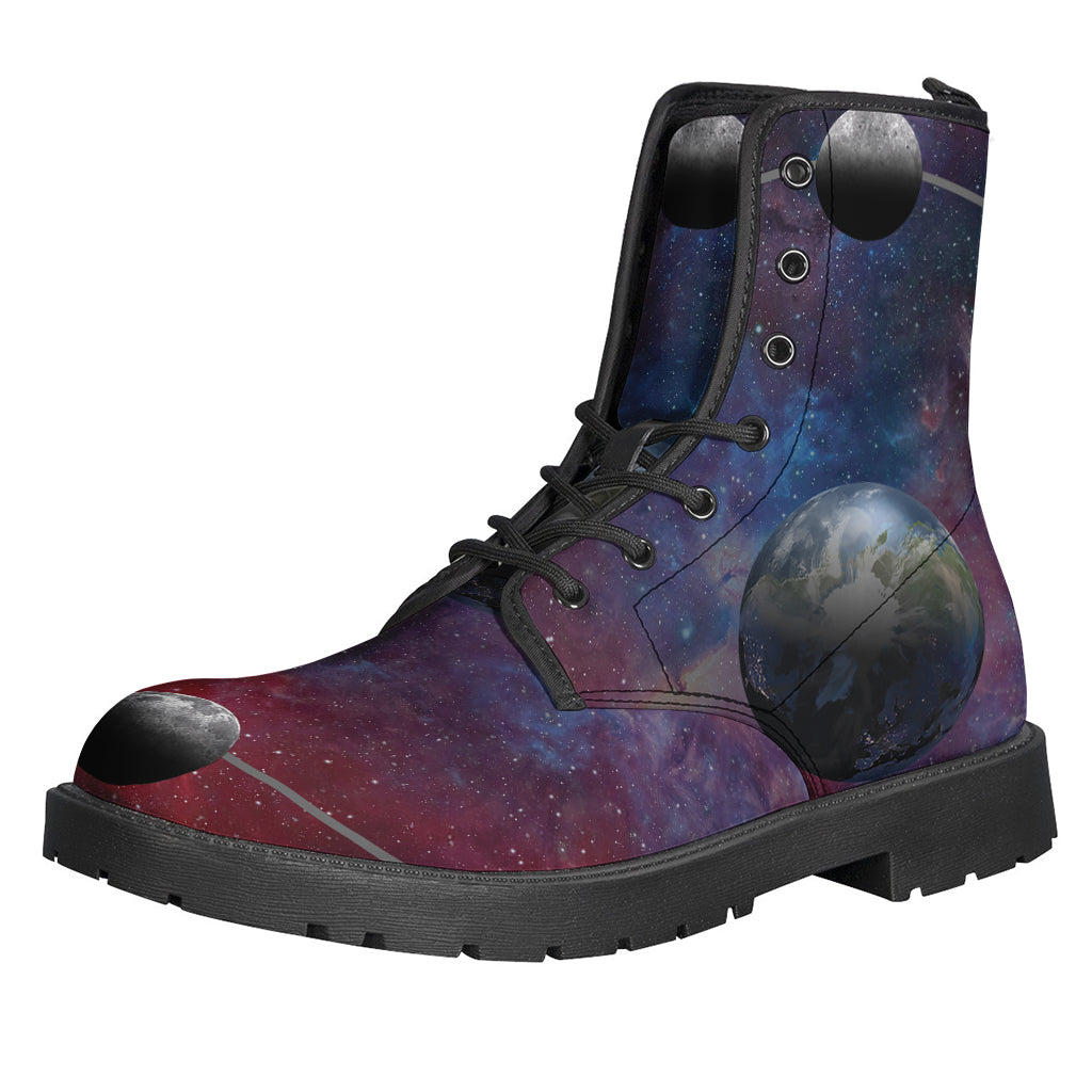 Galaxy Lunar Phase Print Backpack