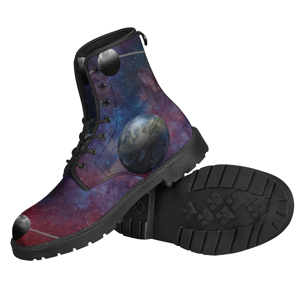 Galaxy Lunar Phase Print Backpack