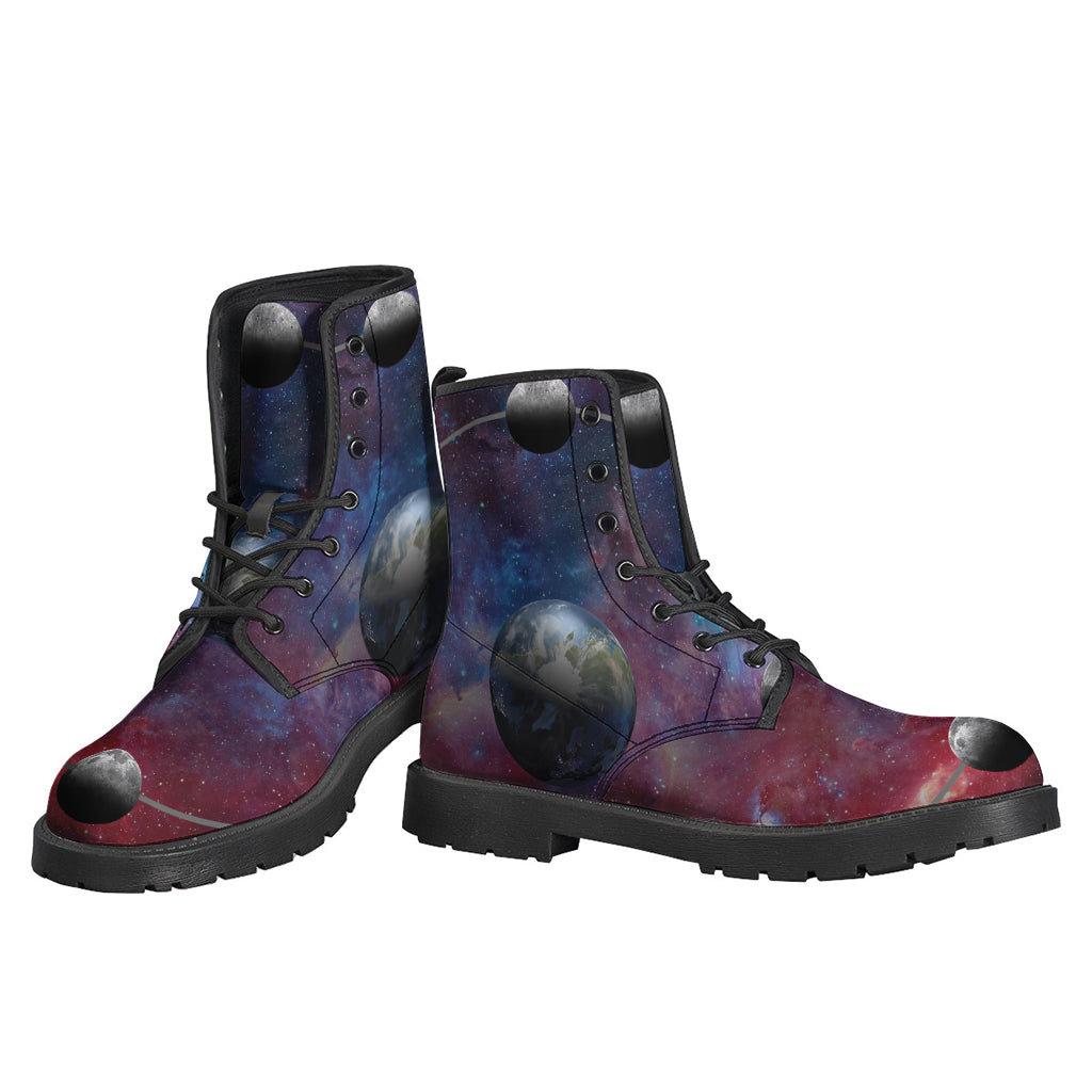 Galaxy Lunar Phase Print Backpack