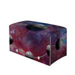 Galaxy Lunar Phase Print Leather Tissue Box Cover
