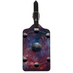 Galaxy Lunar Phase Print Luggage Tag