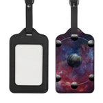 Galaxy Lunar Phase Print Luggage Tag