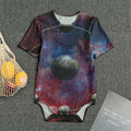 Galaxy Lunar Phase Print Men's Bodysuit