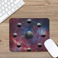 Galaxy Lunar Phase Print Mouse Pad