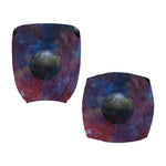 Galaxy Lunar Phase Print Office Chair Cover