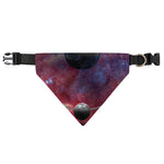 Galaxy Lunar Phase Print Over The Collar Dog Bandana