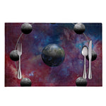 Galaxy Lunar Phase Print Placemat