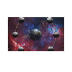 Galaxy Lunar Phase Print Polyester Flag