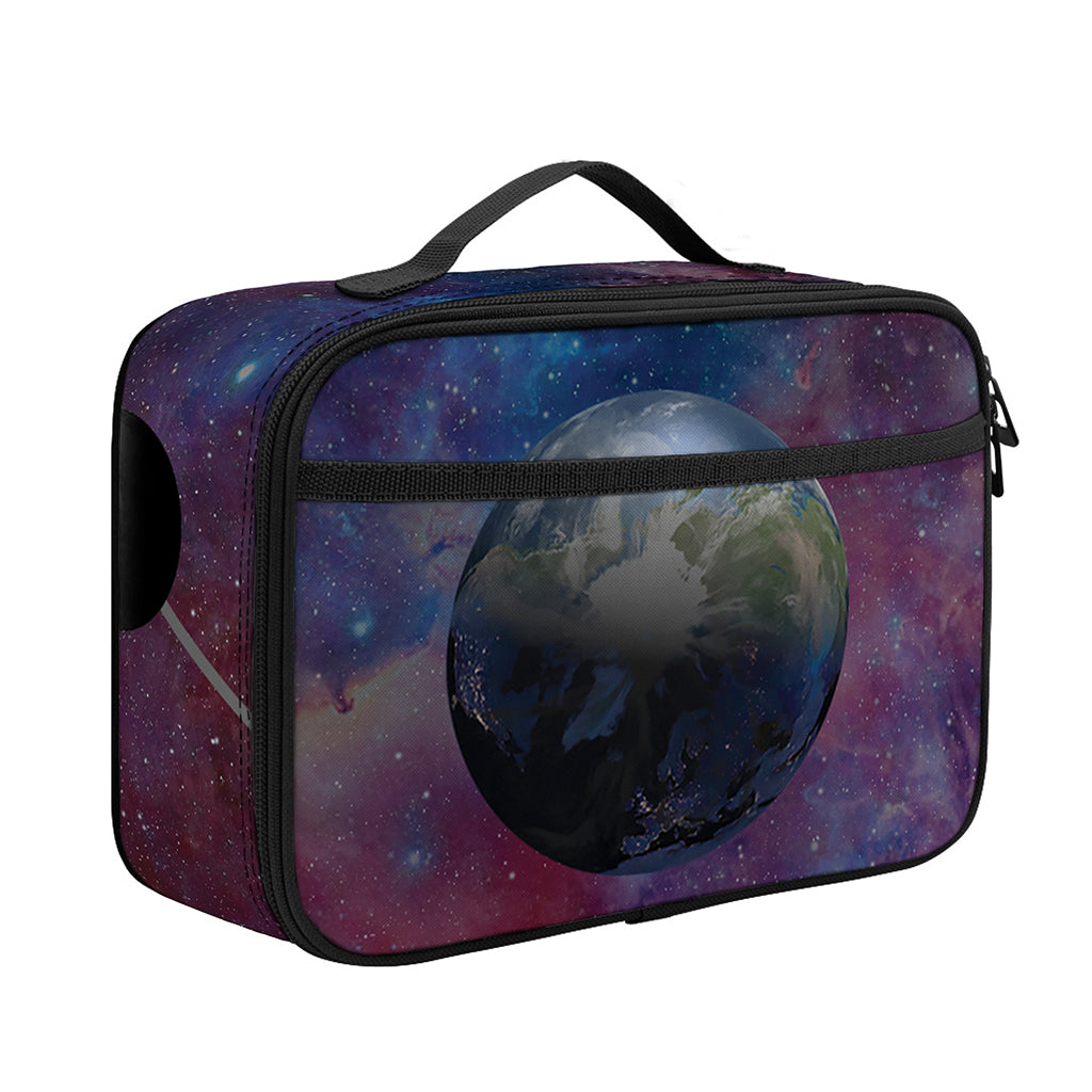 Galaxy Lunar Phase Print Portable Lunch Bag