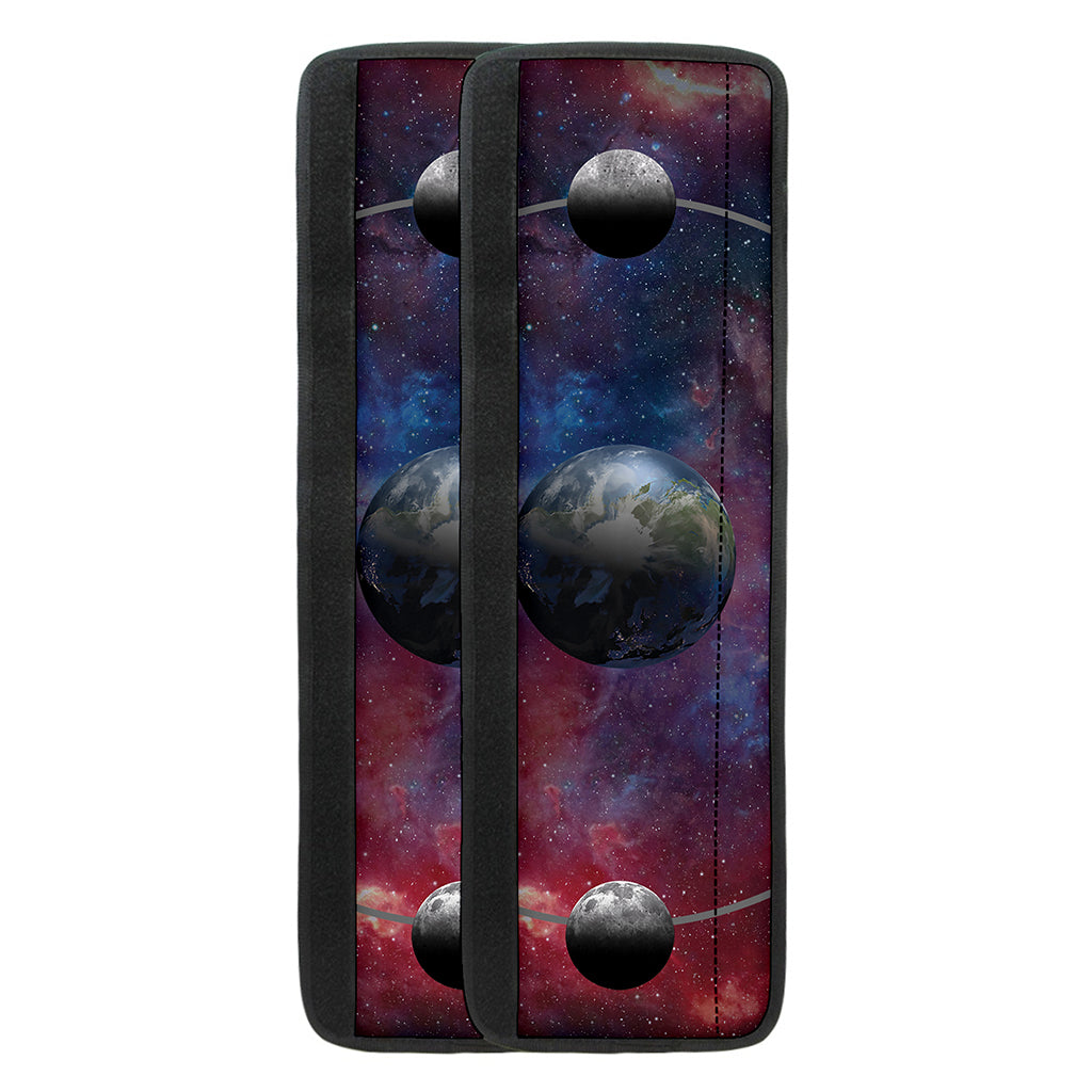 Galaxy Lunar Phase Print Refrigerator Handle Covers