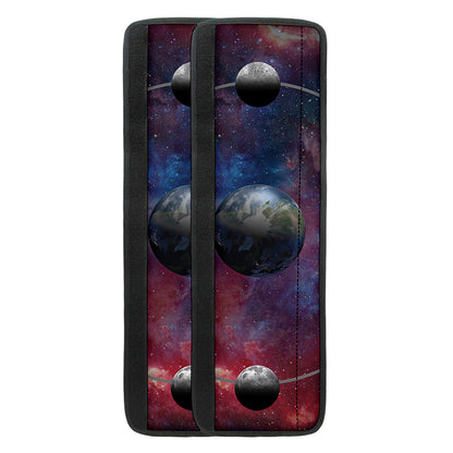 Galaxy Lunar Phase Print Refrigerator Handle Covers