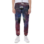 Galaxy Lunar Phase Print Scuba Joggers