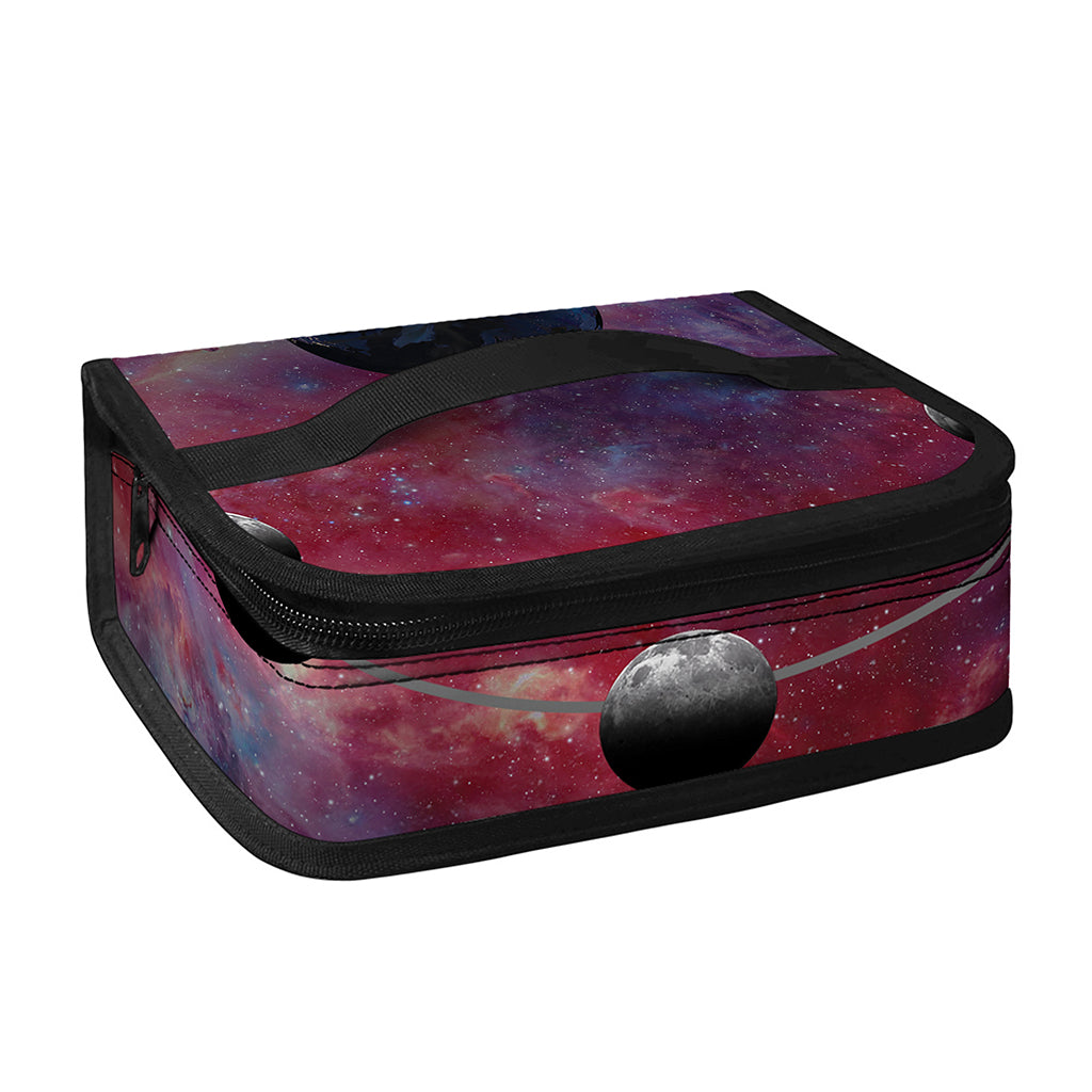 Galaxy Lunar Phase Print Small Lunch Bag