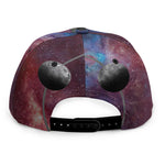 Galaxy Lunar Phase Print Snapback Cap