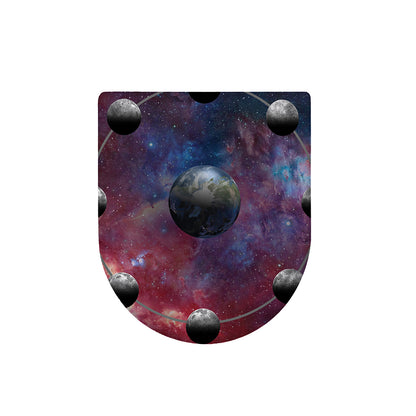 Galaxy Lunar Phase Print Toilet Lid Cover