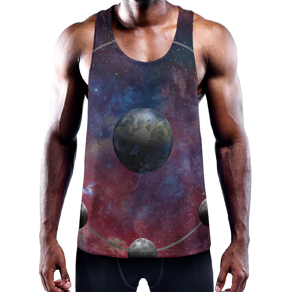 Galaxy Lunar Phase Print Training Tank Top