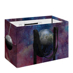 Galaxy Lunar Phase Print Utility Tote Bag