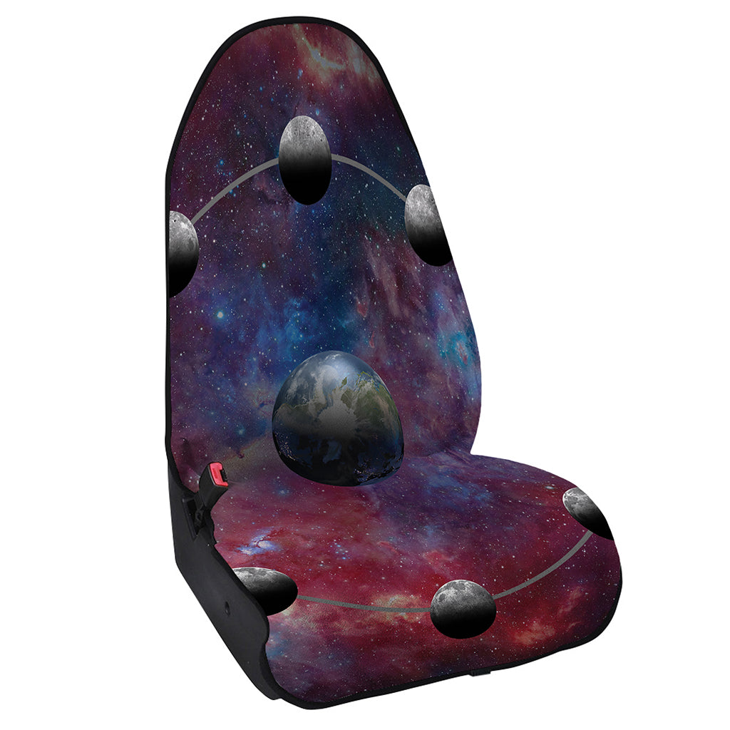 Galaxy Lunar Phase Print Waterproof Car Seat Cover