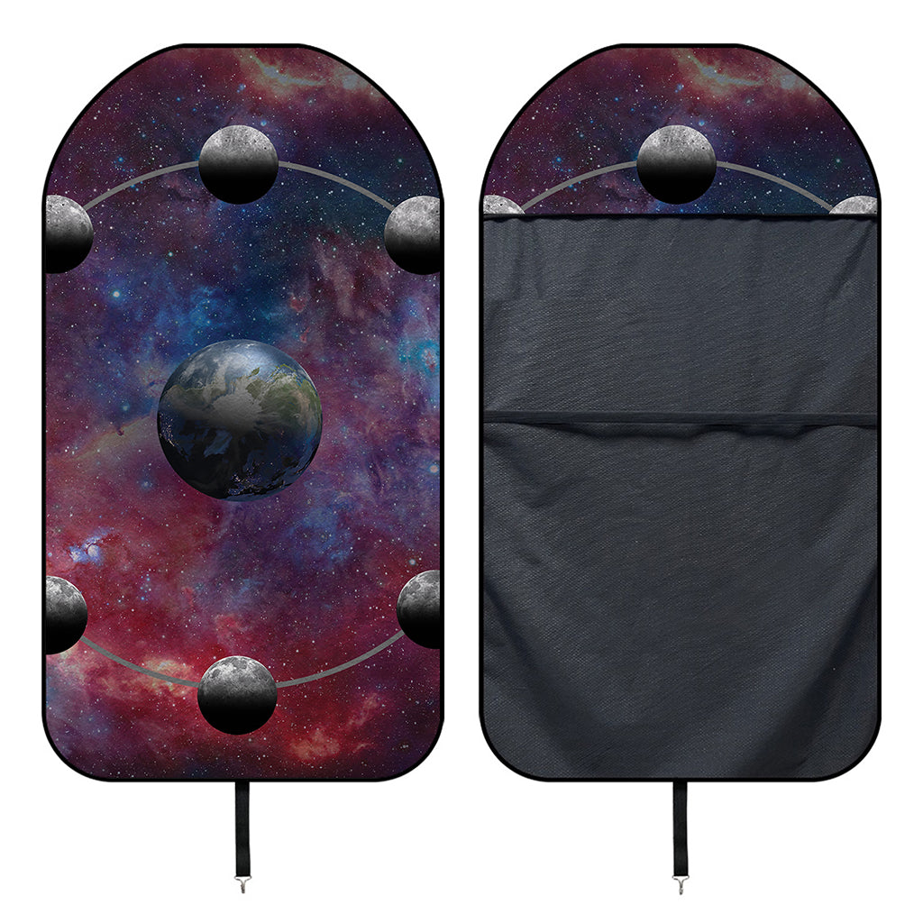 Galaxy Lunar Phase Print Waterproof Car Seat Cover