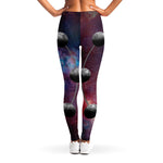 Galaxy Lunar Phase Print Women's Leggings