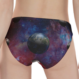 Galaxy Lunar Phase Print Women's Panties