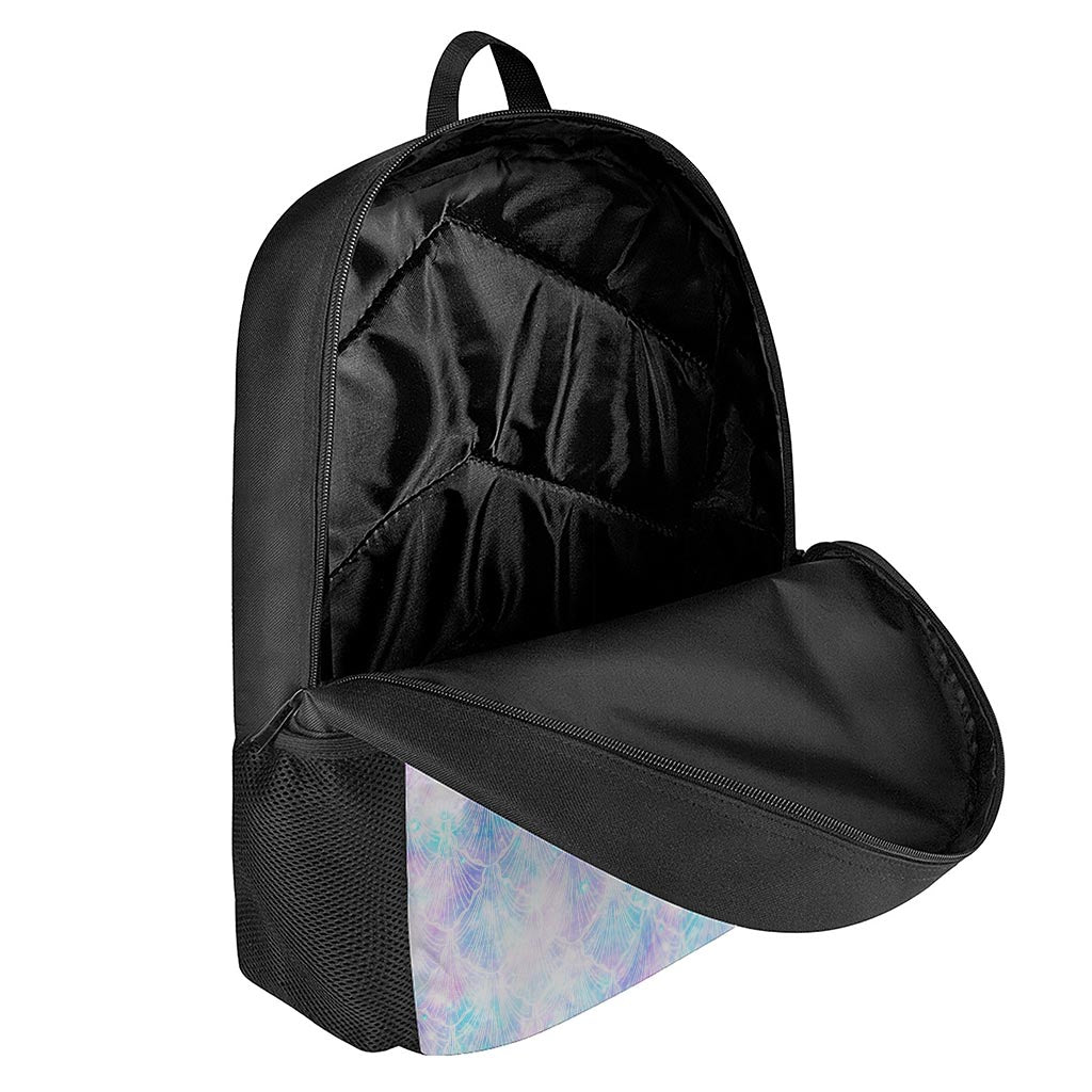 Galaxy Mermaid Scales Pattern Print 17 Inch Backpack