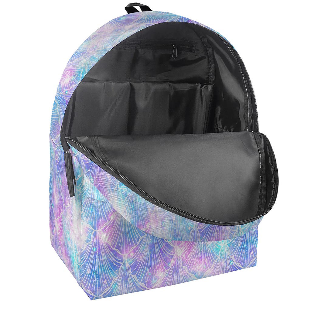 Galaxy Mermaid Scales Pattern Print Backpack